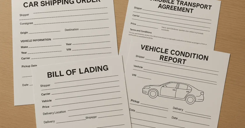Required Car Shipping Documents You Need Before Transport