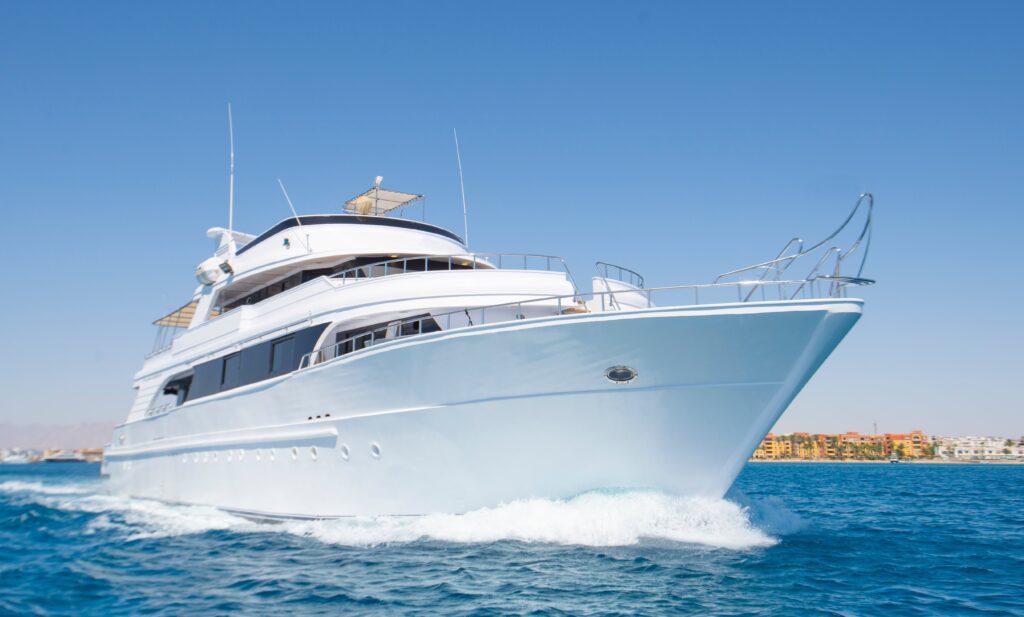 A luxury private motor yacht