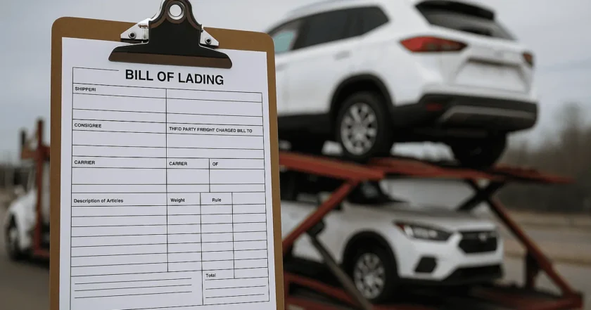 Bill of Lading Form for Car Transport: Definition, Sections, Template